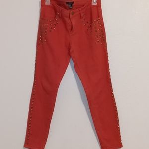 Forever 21 studded skinny jeans